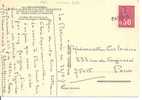 N° Y&t  1664    Sur CP   CAD LINEAIRE  PARIS Le 23 JUIN 1973 - Cartas & Documentos