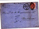 20/181    LETTER TO BERLIN 1873 MAN. VIA OOSTEND - Covers & Documents