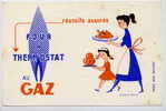 Buvard GAZ Four A Thermostat Poulet Gateau D´apres FIX MASSEAU - Elektriciteit En Gas