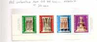 42276)n°4 Valori Serie 1975 Ungheria - Anno Europeo Del Patrimonio Architettonico - Postmark Collection