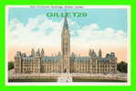 OTTAWA, ONTARIO - MAIN PARLIAMENT BUILDINGS - ANIMATED - WRITTEN IN 1925 - VALENTINES & SONS - J.V. - - Ottawa