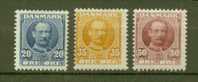 DANEMARK N° 57,59 & 60 * - Unused Stamps