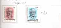 42190)n°2 Valori Serie 1986 Lussemburgo , Schuman - Unused Stamps