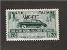 TRIESTE A 20 LIRE SALONE AUTO 1951 NUOVO GOMMA ORIGINALE NO LINGUELLA - Neufs