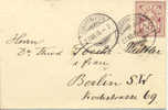 Petite Lettre De Schaffhausen Vers Berlin 1895 - Brieven En Documenten