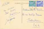 Postal PONTCHARTRAIN (Seine Et Oise) 1943. Monfort L´Amaury - Briefe U. Dokumente