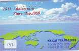 Delcampe - MAP Japan Phonecard  * Carte Du Monde * GLOBE (137) Géographie * Mappemonde * Telefonkarte * Télécarte Japon * Usa - Espace