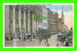 TORONTO, ONTARIO - KING STREET LOOKING EAST FROM YOUNGE STREET - ANIMATED IN CLOSE UP -  J.V. - TRAVEL - - Toronto