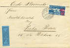 Lettre De Zürich Vers Praha 1937 Yvert Aé 24 Voir 2 Scan - Other & Unclassified