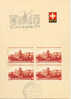 Suisse 1943 " Fête Nationale " Bloc4 Sur Carte Officielle Des PTT, Yvert 386 - Storia Postale