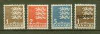 DANEMARK N° 304 à 306 ** - Unused Stamps