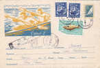 Rowing  Canoë Caiac2 1962 Very Rare Registred Stationery Cover,entier Postaux Romania. - Canoa