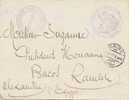 LETTRE DU CONSULAT DE FRANCE AU CAIRE   1918  CACHET D'ARRIVEE - 1915-1921 Protectorado Británico