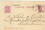 3546  Tarjeta, Entero Postal, Republica,  SEO DE URGEL 1935, (Lerida),Entier Postal - 1931-....