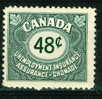 1955 48 Cent Canada Unemployement Insurance Stamp #FU40   MNH Full Gum - Fiscaux
