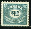 1955 1 Dollar 12 Cent Canada Unemployement Insurance Stamp #FU46   MNH Full Gum - Steuermarken