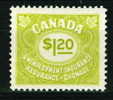 1955 1 Dollar 20 Cent Canada Unemployement Insurance Stamp #FU47   MNH Full Gum - Fiscaux