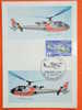 CARTE MAXIMA 1975-N°1805 Hélicoptère Sur Carte CEF.  Superbe - Helicopters