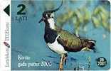 LATVIA LAPWING - BIRD OF THE YEAR 2000 - Letland