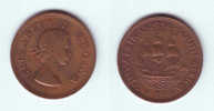South Africa 1 Penny 1954 - Afrique Du Sud