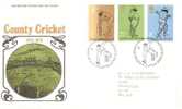 44362)lettera F.d.c. Serie Contry Cricket Con 3 Valori + Annullo - 1971-1980 Decimale  Uitgaven