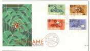 Surinam  Tortoise Tortue Panther Rabbit Lapiin Ape Singe FDC - Schildkröten