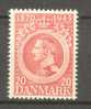 Denmark 1945 Mi. 287   20 Ø King König Christian X. 75th Birthday Geburtstag MNH** - Ungebraucht