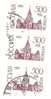 TIMBRE RUSSIE ANNEE 1992 500 PY6 TROIS TIMBRES IDENTIQUES  ROSSIJA - Oblitérés