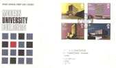 44472)lettera F.d.c. Serie  Modern University Buildings Con 4 Valori + Annullo - 1971-80 Ediciones Decimal