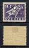 SUEDE - TRICENTENAIRE DES POSTES / 1936 - 10 ö Violet # 236 * - Unused Stamps