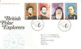 44493)lettera F.d.c. Serie British Polar Explorers Con 4 Valori + Annullo - 1971-1980 Decimal Issues