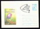 Romania Cover Postal Stationery,rugby 1995 WORLD CAMPIONSHIP BUCHAREST ROMANIA. - Rugby