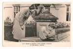 H.M. QUEEN ELIZBETH WITH PRINCE CHARLES AT BALMORAL CASTLE ORIGINAL POST CARD - Aberdeenshire