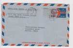 United States To India, 1966 Used 11c  Aerogramme, Air Mail, Postal Stationery, Airplane, To Hotel, Travel & Holiday - 3a. 1961-… Oblitérés