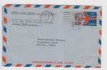 United States To India, 1966 Used 11c  Aerogramme, Air Mail, Postal Stationery, Airplane, To Hotel, Travel & Holiday - 3a. 1961-… Afgestempeld