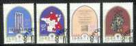 SOUTH AFRICA 1988 CTO Stamp(s) Hugenotes 727-730 #3593 - Gebruikt