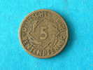 1924 D - 5 RENTENPFENNIG / KM 32 ( For Grade , Please See Photo ) ! - 5 Rentenpfennig & 5 Reichspfennig