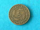 1925 D - 5 REICHSPFENNIG / KM 39 ( For Grade , Please See Photo ) ! - 5 Rentenpfennig & 5 Reichspfennig