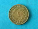 1925 D - 5 REICHSPFENNIG / KM 39 ( For Grade , Please See Photo ) ! - 5 Rentenpfennig & 5 Reichspfennig