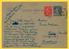 L 1169 : DEPT 75 (PARIS) CACHET PARIS VII BD ST GERMAIN 1930 SUR CP 40C OUTREMER + 50C ROSE LIGNEE SEMEUSE - Posttarieven