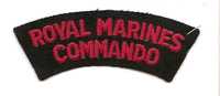 ARMEE ANGLAISE : TITRE EPAULE :    ROYAL MARINES COMMANDO - Uniformen