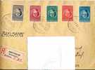 Rare ! 1945 - NEDERLAND PAYS BAS - Enveloppe Voor Het Kind  - N°444-448+ Recommandé - Brieven En Documenten