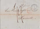 LETTRE AVEC CORRESPONDANCE  HAMBOURG POUR MARSEILLE  1849 - Prephilately