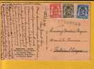 419+420+426 Op Kaart  Met Naamstempel (Griffe) LOBBES - Linear Postmarks