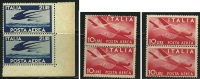 ● ITALIA 1945 / 46 - P.A. Democratica - N. 127 E 130 *  - Cat. ? € - Lotto N. 5624 /25 /27 - Airmail