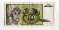 - YOUGOSLAVIE . BILLET 100 D. 1991 - Yugoslavia