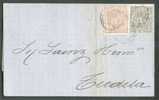 5 + 10 C., Obl. Dc ZARAGOSSA Le 21 Novembre 1874 Vers Tudela  - 5769 - Storia Postale