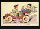 Art LEDERER - COMIC - AUTOMOBILE MEN In SMOCE Cigar  Pc 23465 - Taxis & Huurvoertuigen