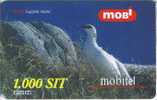 Slovenia, Mobitel, Birds 1, 1000 Tolarjev,   Rock Ptarmigan  , Exp. 31/12/2001. - Slovénie