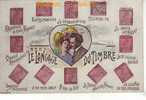 Fantaisies - Langages - Timbre - Couple - Couples - Femme Avec Chapeau - Chapeaux - Langage Des Timbres - Bon  état - Stamps (pictures)